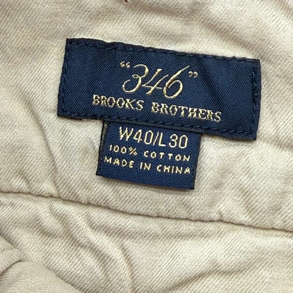 Brooks Brothers 346 Tan Corduroy Pants Mens W40 L30 Straight Fit Cotton‎ Casual